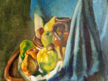 Painting titled "Still Life" by Svetlin Kolev, Original Artwork, Oil