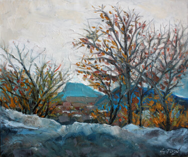 Pintura titulada "Autumn in Plovdiv" por Svetlin Kolev, Obra de arte original, Oleo