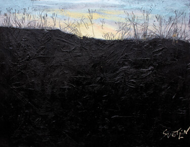 Картина под названием "The Dike" - Svetlin Kolev, Подлинное произведение искусства, Масло