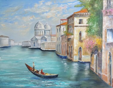 Malerei mit dem Titel "Venice Painting" von Sveta Makarenko, Original-Kunstwerk, Öl