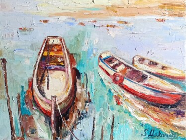 Malerei mit dem Titel "Sunny summer memori…" von Sveta Makarenko, Original-Kunstwerk, Öl
