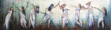Peinture intitulée "Oil painting "Dance…" par Sveta Makarenko, Œuvre d'art originale, Huile