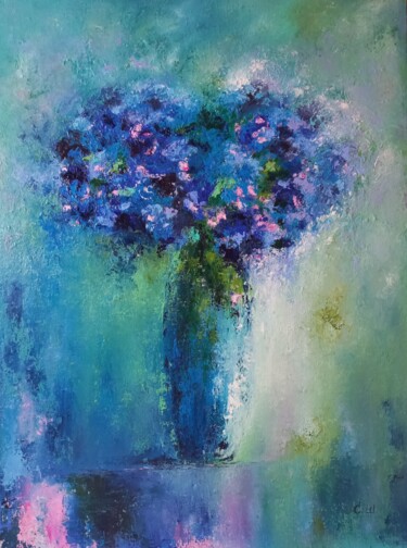 Pintura intitulada "Bouquet of flowers" por Sveta Shulginova, Obras de arte originais, Óleo