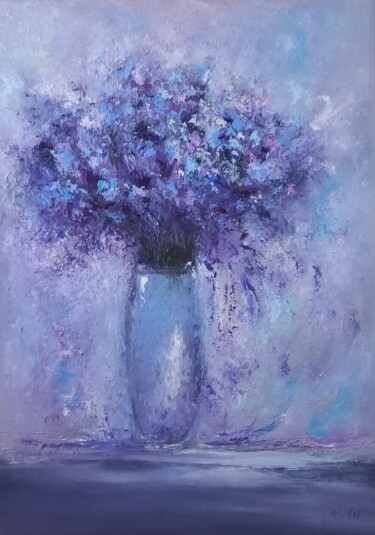 Painting titled "Bouquet" by Sveta Shulginova, Original Artwork, Oil