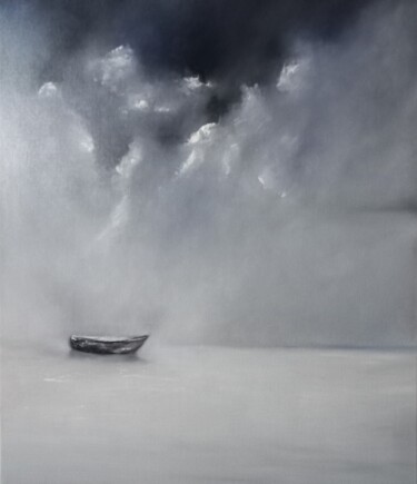 제목이 "Silence..."인 미술작품 Sveta Shulginova로, 원작, 기름