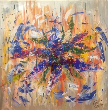 букет лаванды Pintura titulada "букет лаванды" por Sveta Sokolova, Obra de arte original, Acrílico