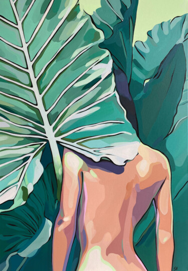 Peinture intitulée "Jungle" par Sveta Step, Œuvre d'art originale, Acrylique