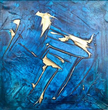 Peinture intitulée "UCCELLI (abstract)" par Sveta Zvonkaya, Œuvre d'art originale, Acrylique