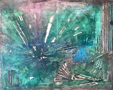 Painting titled "STAR (abstract)" by Sveta Zvonkaya, Original Artwork, Acrylic