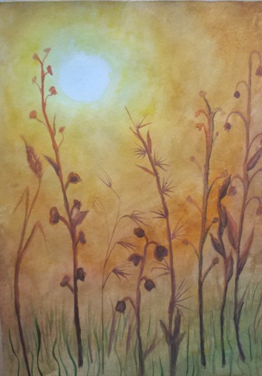 Картина под названием "зной" - Светлана Светличная, Подлинное произведение искусства, Акварель