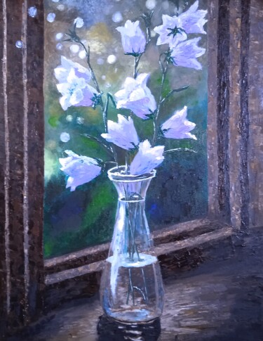 Peinture intitulée "Колокольчики" par Svetlana Svetlichnaia, Œuvre d'art originale, Huile
