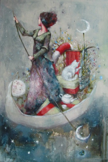 Pintura titulada "Herbal tea" por Svetlana Aristova, Obra de arte original, Acrílico