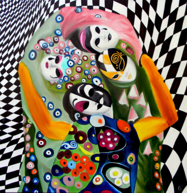 Peinture intitulée "Carnival" par Svetlana Bagdasaryan, Œuvre d'art originale, Huile