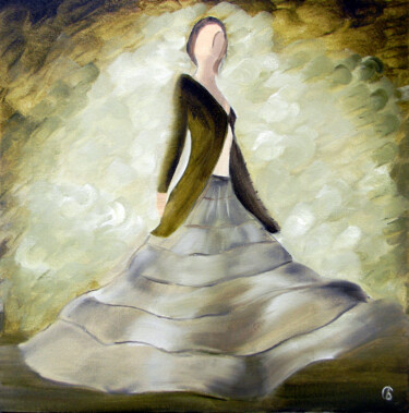 Pintura titulada "Dancer. Flamenco." por Svetlana Bagdasaryan, Obra de arte original, Oleo Montado en Bastidor de camilla de…