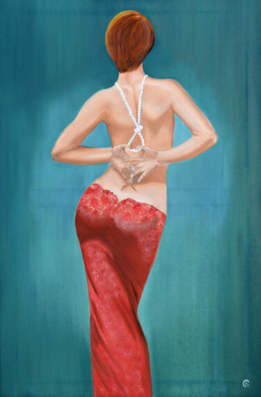 Pintura intitulada "The Pearl" por Svetlana Bagdasaryan, Obras de arte originais, Óleo