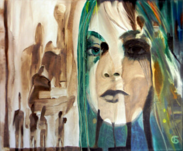 Peinture intitulée "Shadows of the Past" par Svetlana Bagdasaryan, Œuvre d'art originale, Huile
