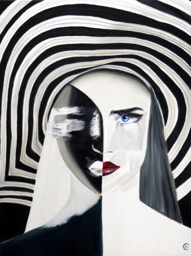 Pintura titulada "Mystery Woman." por Svetlana Bagdasaryan, Obra de arte original, Oleo Montado en Bastidor de camilla de ma…