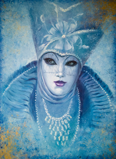绘画 标题为“Venetian masks.” 由Svetlana M. Belova, 原创艺术品, 油