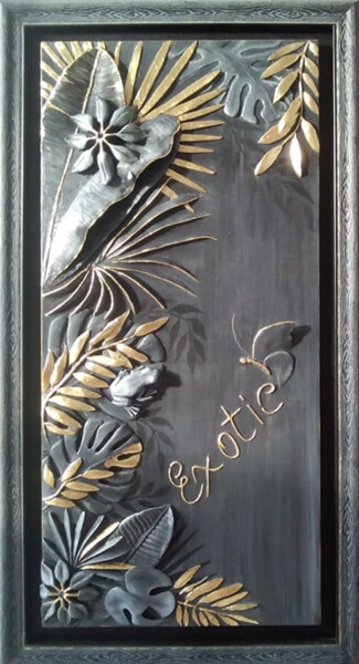 Картина под названием "bas-relief Tropics" - Svetlana Berezitskaya, Подлинное произведение искусства, Камень