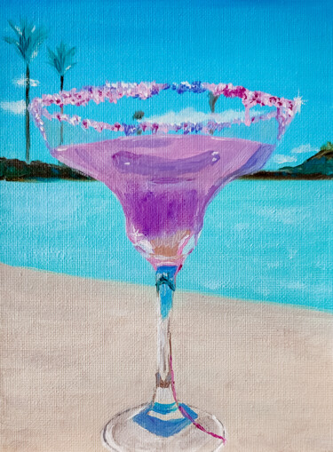 Painting titled "Sea cocktail" by Svetlana Berezova, Original Artwork, Oil