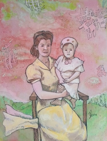 Drawing titled "Весна" by Svetlana Chunikhina, Original Artwork, Watercolor