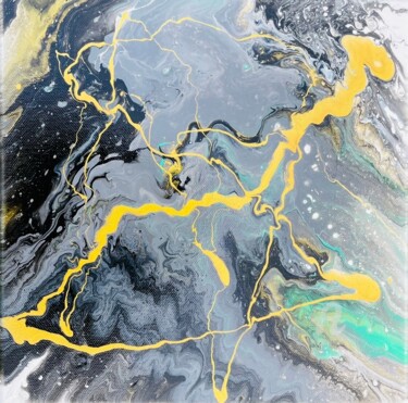 Peinture intitulée "Fluid Art Painting:…" par Svetlana Dorokhina, Œuvre d'art originale, Acrylique Monté sur Châssis en bois