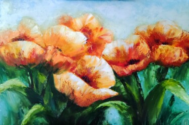 Pintura titulada "Tulips" por Svetlana Dushina, Obra de arte original, Oleo