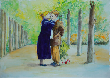 Pintura titulada "Любовь. Радость." por Svetlana Egzhova, Obra de arte original, Acuarela