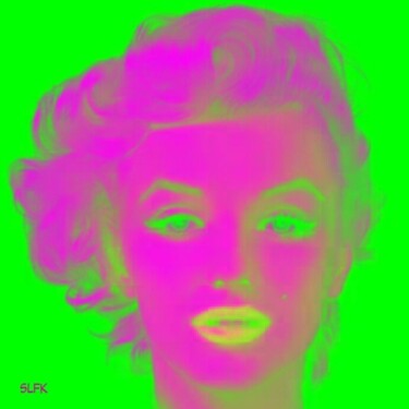 Artes digitais intitulada "Marilyn" por Svetlana Fabrikant, Obras de arte originais, Pintura digital Montado em Outro painel…