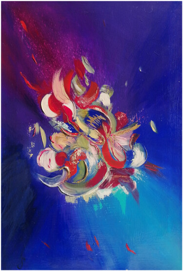 Pittura intitolato "Fantasy" da Svetlana Fakhrieva, Opera d'arte originale, Acrilico
