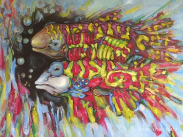Pintura titulada "19.6*15.7 Оil Paint…" por Svetlana Sindere, Obra de arte original, Oleo Montado en Bastidor de camilla de…