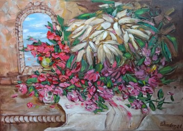 Painting titled "19.6 *27.5 Вig Оil…" by Svetlana Sindere, Original Artwork, Oil Mounted on Wood Stretcher frame