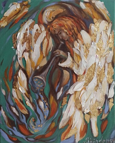 Painting titled "Original Oil Painti…" by Svetlana Sindere, Original Artwork, Oil Mounted on Wood Stretcher frame