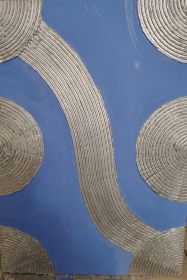 Картина под названием "Линии судьбы" - Светлана Хан, Подлинное произведение искусства, Акрил Установлен на Деревянная панель