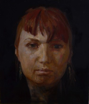 Картина под названием "Alla" - Svetlana Kalinicheva, Подлинное произведение искусства, Масло