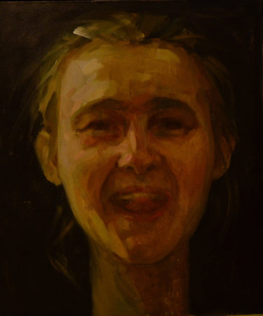 Painting titled "Alina" by Svetlana Kalinicheva, Original Artwork, Oil