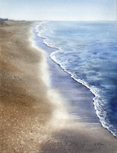 Peinture intitulée "Sandglanz" par Svetlana Kilian, Œuvre d'art originale, Aquarelle