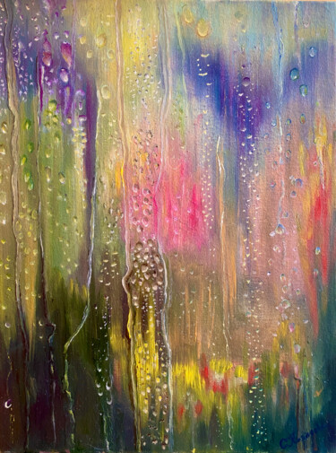 Malarstwo zatytułowany „Грибной дождь” autorstwa Svetlana Кorneeva, Oryginalna praca, Olej
