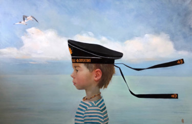 Картина под названием "Lookout" - Svetlana Kornilova, Подлинное произведение искусства, Масло