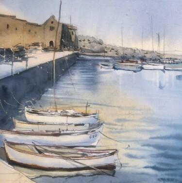 绘画 标题为“Girne marina” 由Svetlana Kostina, 原创艺术品, 水彩
