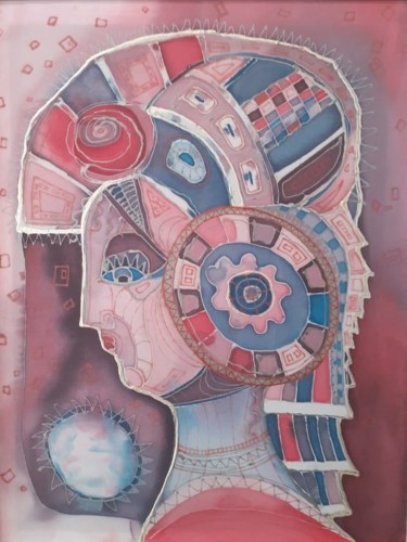 Картина под названием "Инопланетянка" - Светлана Ковкова, Подлинное произведение искусства, Акрил
