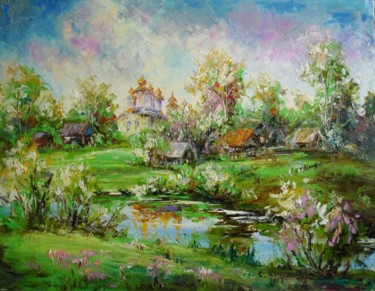 Painting titled "На Троицу" by Svetlana Kruglov, Original Artwork