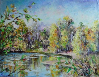 Painting titled "Осенняя мелодия" by Svetlana Kruglov, Original Artwork