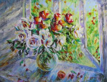Painting titled "Раннее утро" by Svetlana Kruglov, Original Artwork