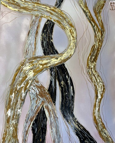 Painting titled "large painting abst…" by Svetlana Kunegina, Original Artwork, Acrylic