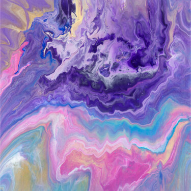 Картина под названием "Pulse of the Univer…" - Svetlana Lebedeva, Подлинное произведение искусства, Акрил Установлен на Дере…