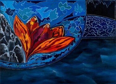 Pintura intitulada "A new beginning" por Svetlana Lebedeva, Obras de arte originais, Óleo Montado em Armação em madeira