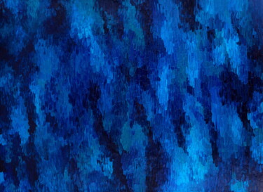Картина под названием "Deep water" - Svetlana Lebedeva, Подлинное произведение искусства, Масло Установлен на Деревянная рам…