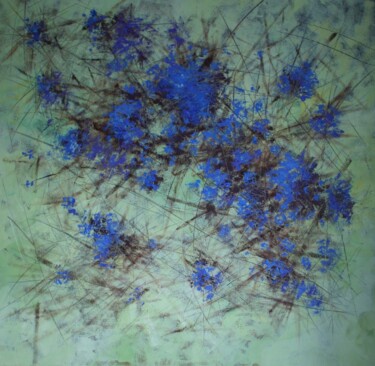 Картина под названием "Дикі трави" - Светлана Лодина, Подлинное произведение искусства, Масло Установлен на Деревянная рама…
