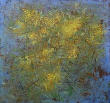 제목이 "Мімоза"인 미술작품 Светлана Лодина로, 원작, 기름 나무 들것 프레임에 장착됨